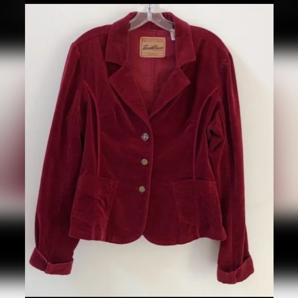 Levi Strauss & Co. Signature women's jacket blazer red size L - Picture 2 of 12
